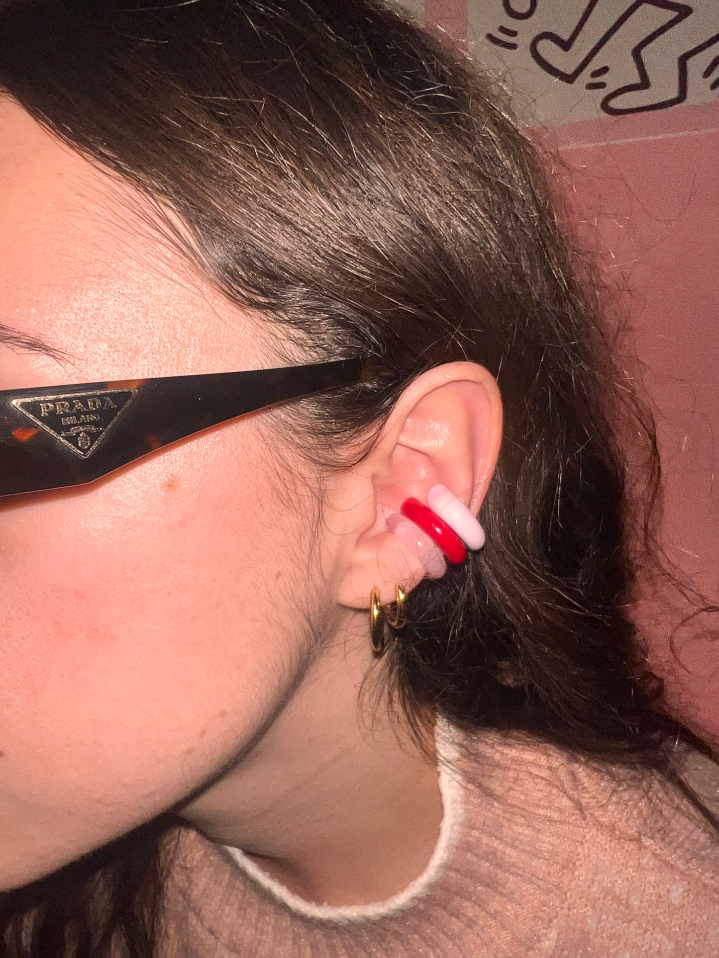 SMALL Earcuffs vetro di Murano