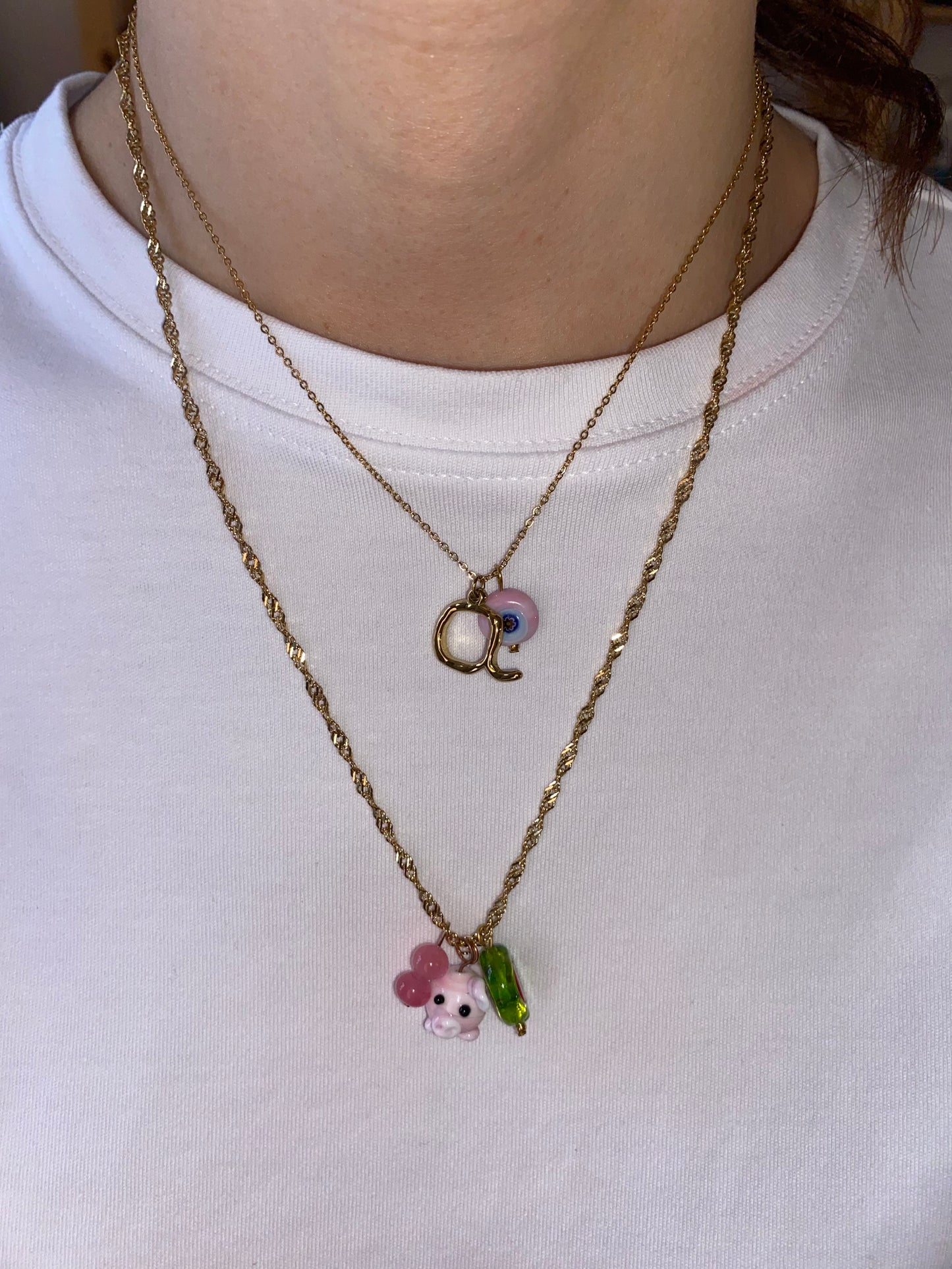 Collana Charm Bar #infinito