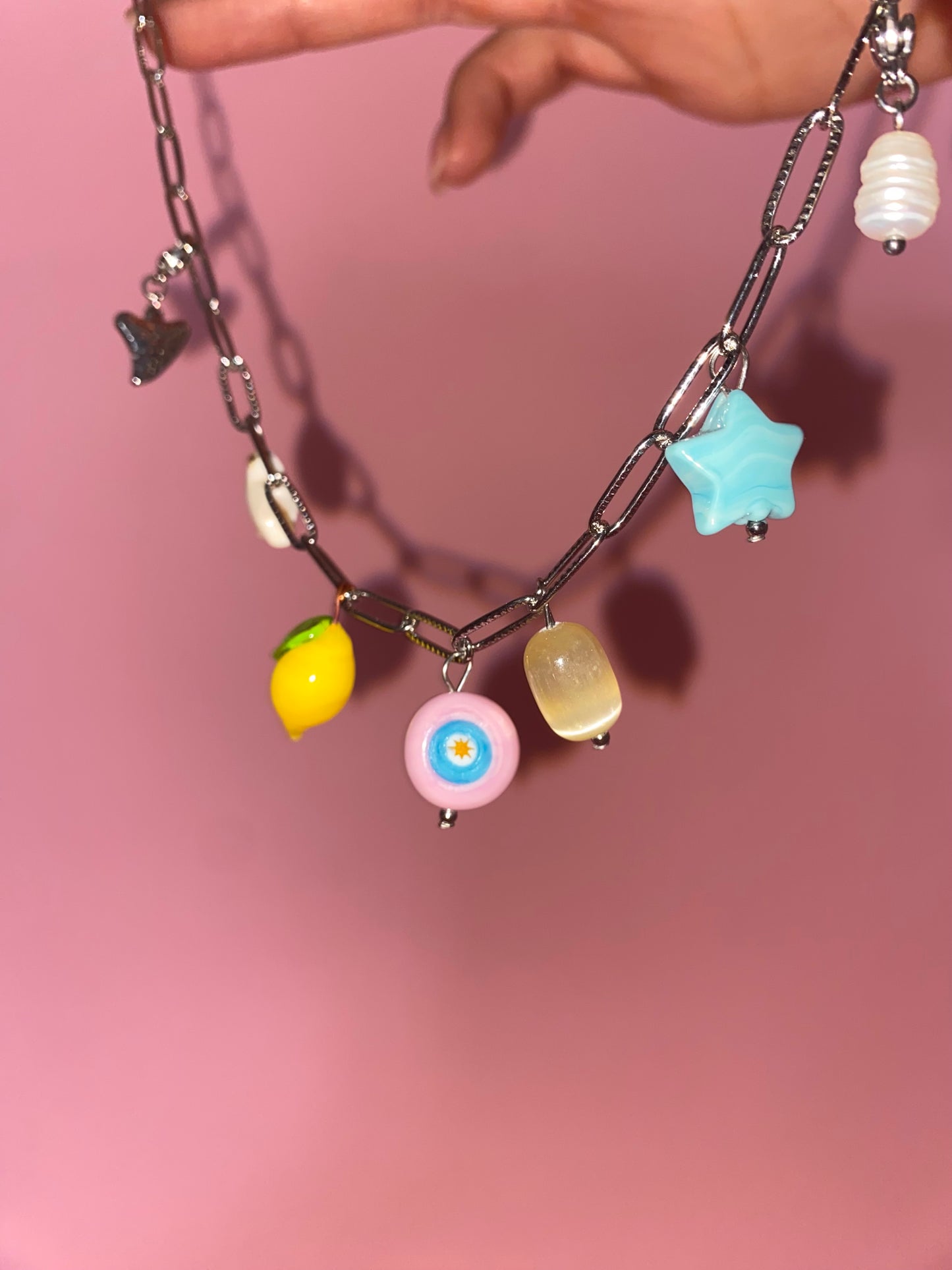 Collana Charm Bar #classica ARGENTO