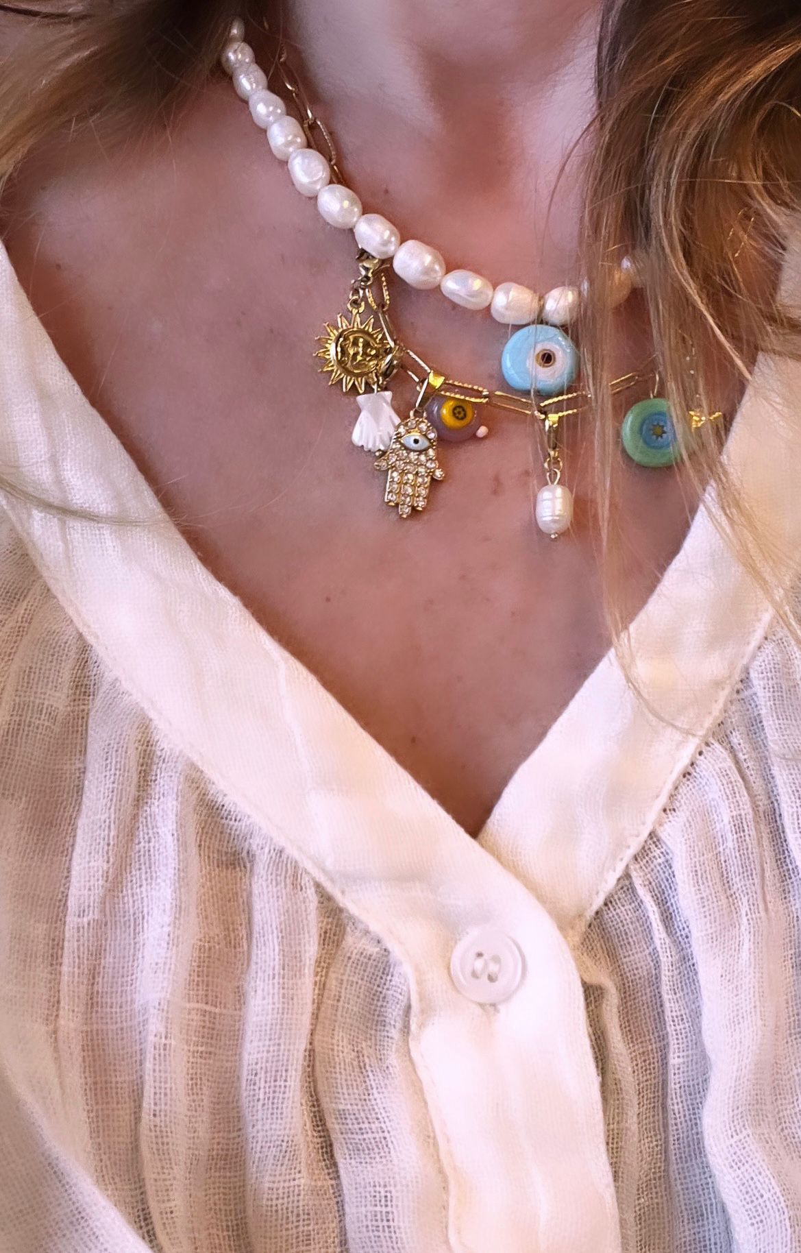 Collana Charm Bar #classica ARGENTO