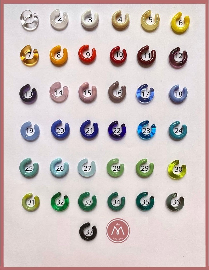 SMALL Earcuffs vetro di Murano