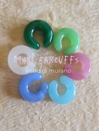 MAXI Earcuffs vetro di Murano