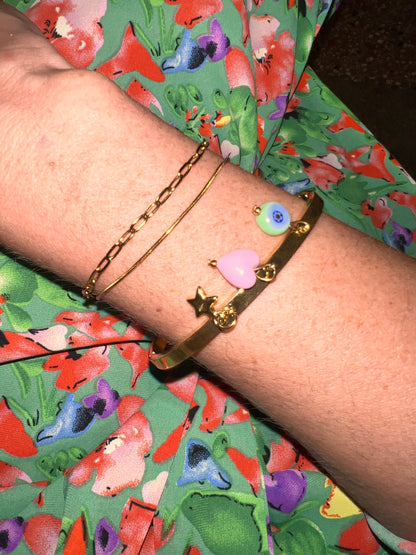 Bracciale Charm Bar #twiggy ORO - 3 charms