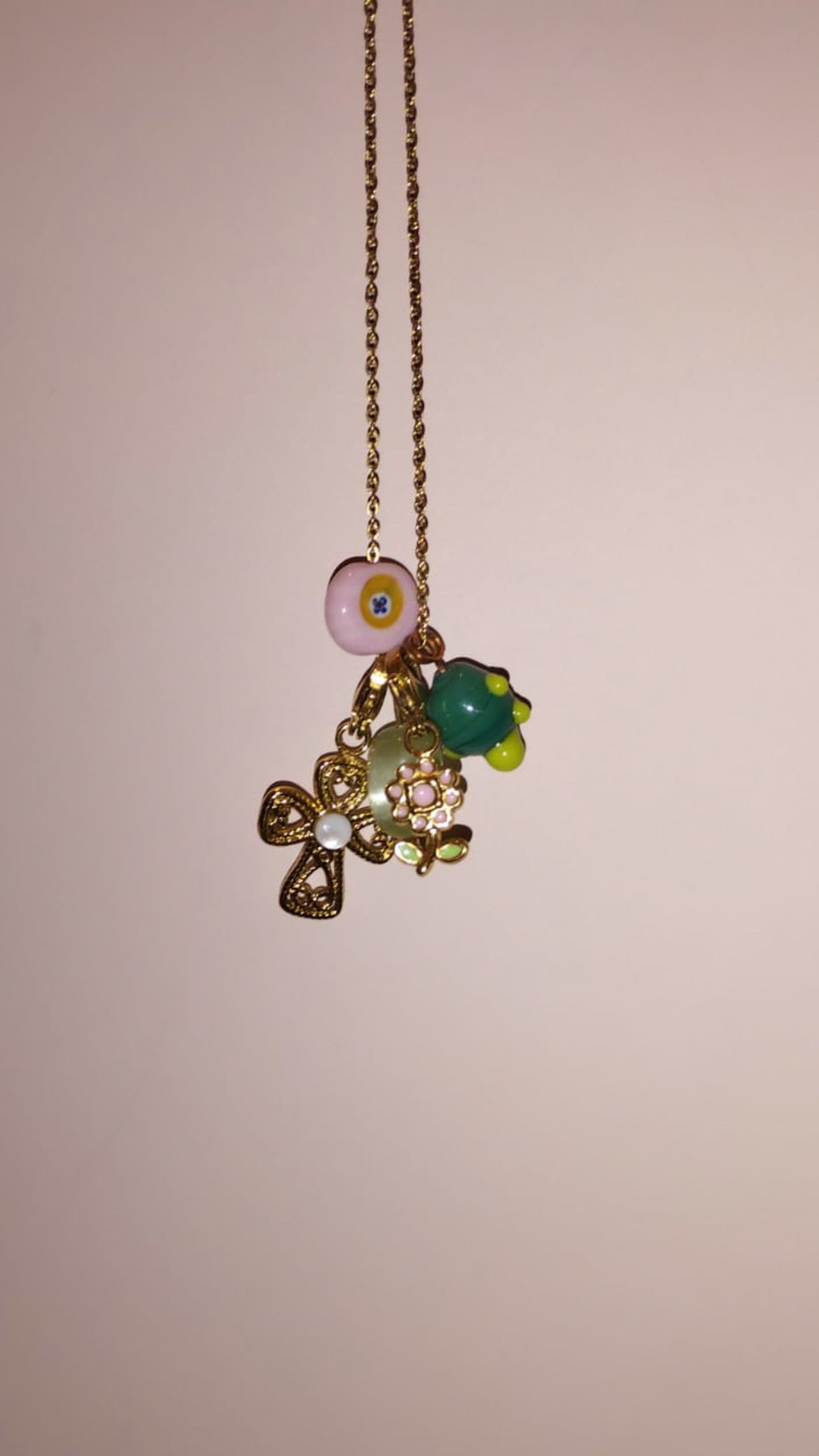 Collana Charm Bar #infinito